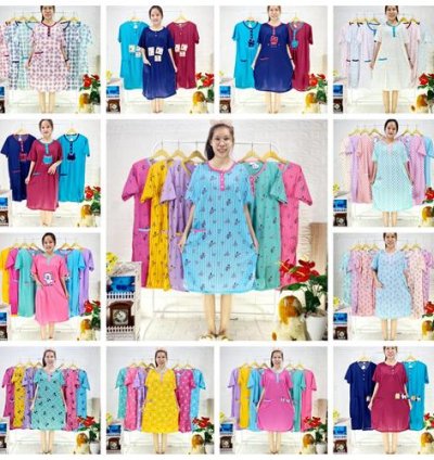 Daster kaos lokal murah sale - Motif Random, L