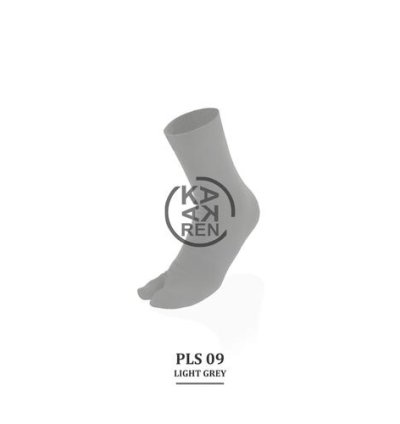 Kakaren Kaos Kaki Jempol Motif Polos Wanita Muslimah Nilon Premium - Light Grey Merk