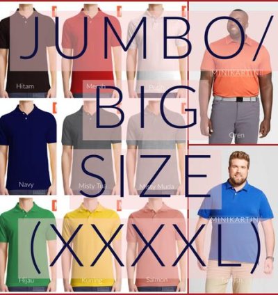 Kaos Polo Polos Jumbo Big 4XL - Benhur