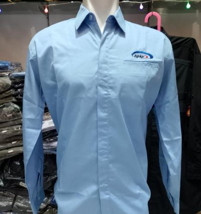 Kemeja BPKP Seragam BPKP Biru Muda Panjang - Biru Panjang, S