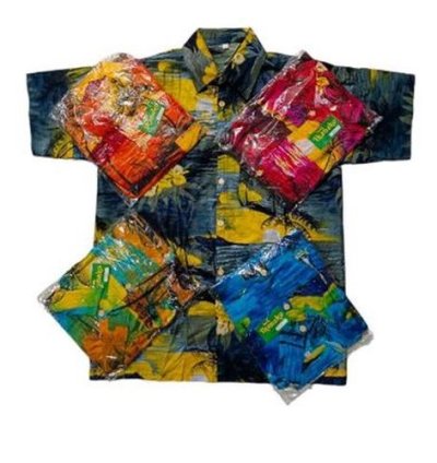 kemeja hawai / kemeja pantai pria dan wanita / kemeja pantai - Merah, M