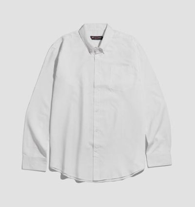 Kemeja Oxford Button Down Panjang Cottongo - Putih, S