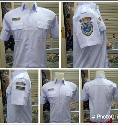 KEMEJA PDH KEMENHUB DAN ATRIBUT - Putih, M