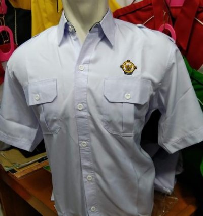 KEMEJA BPK RI PUTIH - lengan pendek, L